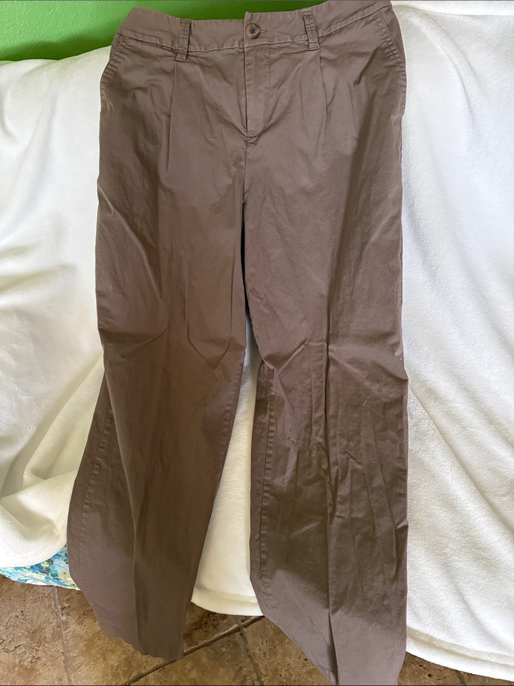 a new day Women's Brown Straight-Leg Trousers